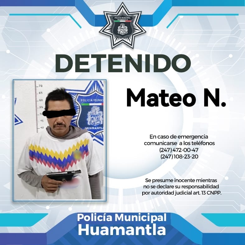 Protege Policía de Huamantla a mujer de ser arrollada por su ex pareja quien también portaba un arma